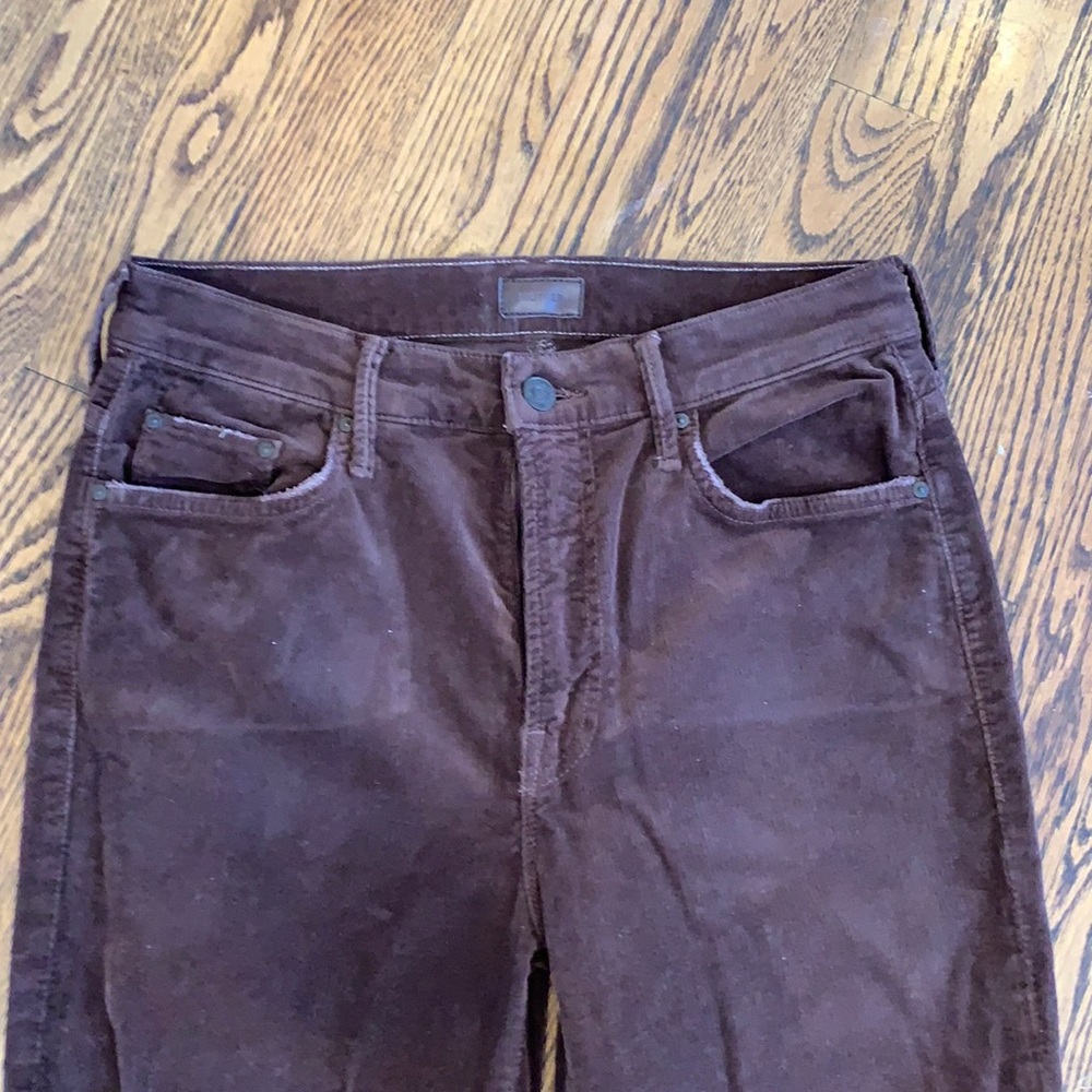 Mother brown cord brown jeans